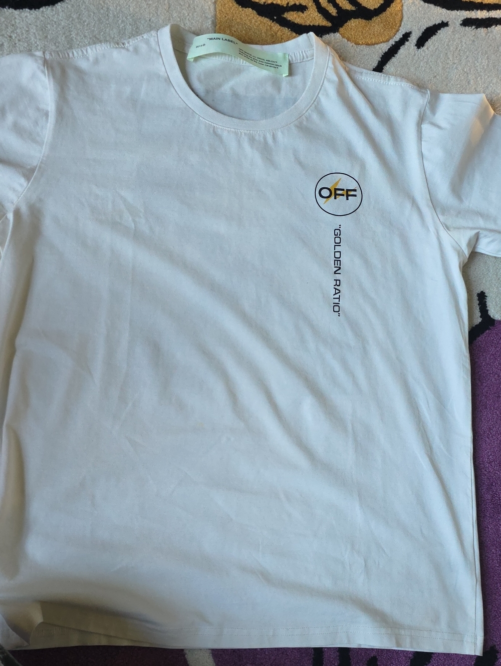 Off White 'Golden Ratio' Kids T-Shirt – White